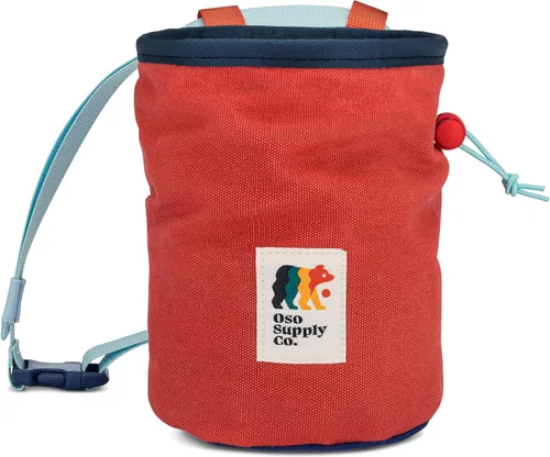 Miniatura 5 de Oso Supply Co - Bolsa de tiza de lona encerada - Bolsillo con cremallera y bolsa de malla para bouldering, escalada en roca, gimnasio, levantamiento