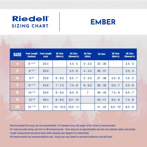 Miniatura 7 de Riedell Ember Patines de Hielo Recreativos para Mujeres y Hombres - Patines de Figura Cómodos de Cuero de Gamuza con Suelas Exteriores Ligeras