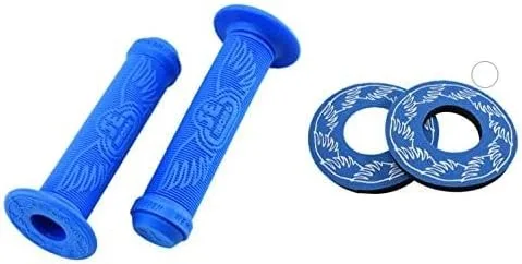 SE Bikes Grips Bundle: Puños de ala con rosquillas de ala