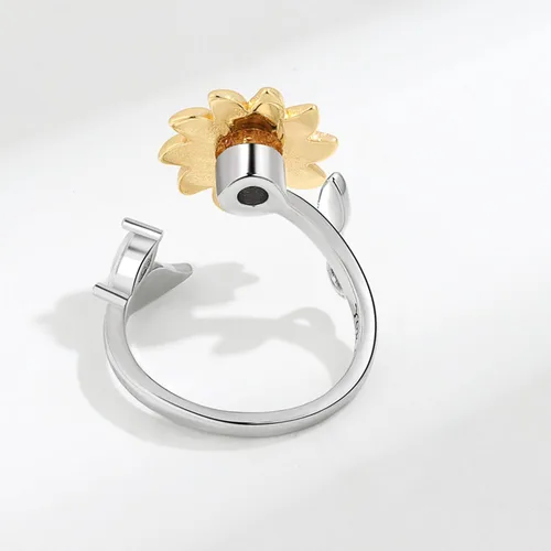 Miniatura 74 de Anillo de plata 925, anillos de plata ajustables para mujer, anillos de pulgar abiertos, anillos de circonio, anillos ajustables, anillos abiertos