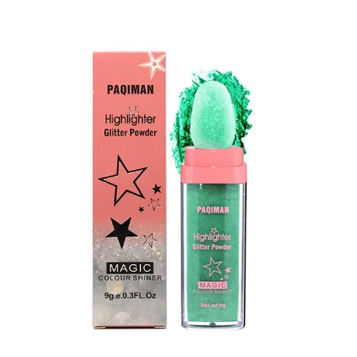 Miniatura 12 de Polvo de resaltado con purpurina, maquillaje para iluminar el rostro natural tridimensional en polvo para resaltador de mejillas.