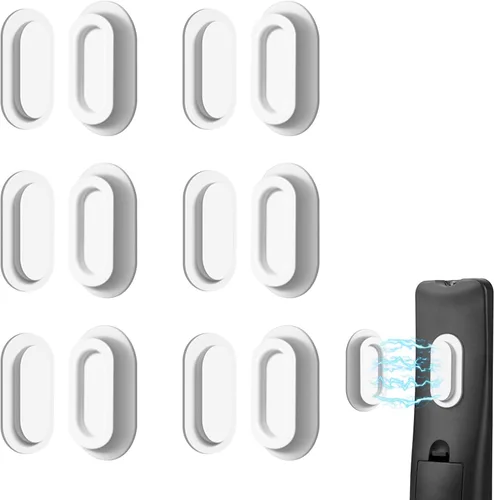 Miniatura 12 de Paquete de 6 soportes magnéticos para control remoto – Soporte de pared magnético de silicona mejorado para TV, ventilador y aire acondicionado