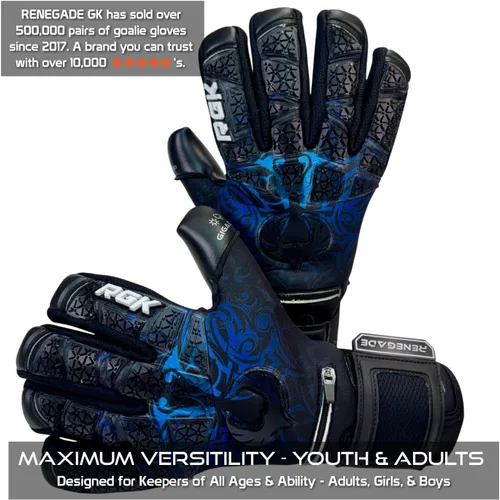 Miniatura 2 de Renegade GK Limited Edition Rogue - Guantes de portero de fútbol con microprotección (tallas 6-11, nivel 4+) Pro-Tek Fingersaves y agarre Giga