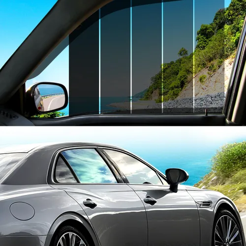 Miniatura 11 de Película de tinte para ventanas de auto, 50% VLT, 20 pulgadas x 10 pies, tintes de ventana de cerámica, bloquea el 99% de los rayos UV e IR