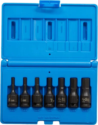 Miniatura 2 de Grey Pneumatic (1297MH) Juego de llaves métricas de destornillador hexagonal de 7 piezas de 3/8 pulgadas