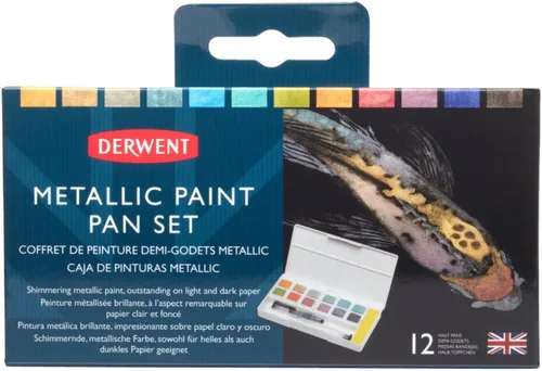 Miniatura 2 de Derwent Pintura Metálica - Paleta de 12 tonos
