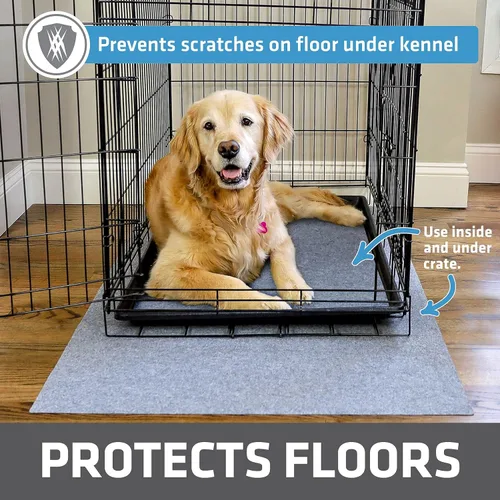 Miniatura 2 de Drymate Forro para jaula de perro, absorbe la orina, impermeable, antideslizante, lavable, almohadilla para orina de cachorro para entrenamiento