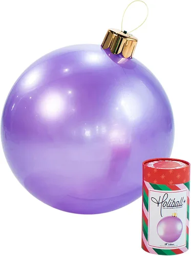 Miniatura 13 de Ornamento Navideño Inflable Holiball – Decoración Definitiva para Interior/Exterior – Reutilizable y Fácil de Almacenar – para Bodas, Fiestas, Plata