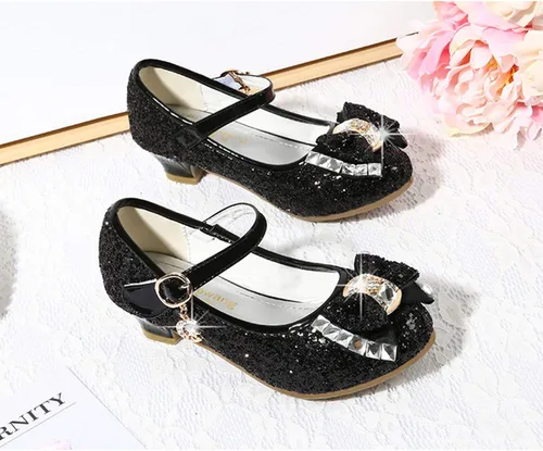 Miniatura 2 de Cadidi Dinos Zapatos de vestir para niñas con tacón de fiesta de boda Mary Jane Princess Flower Shoes (bebé/niño pequeño/niño grande)