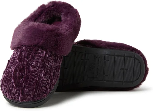 Miniatura 3 de Dearfoams Women's Claire Marled Cable Knit Chenille Clog Slipper