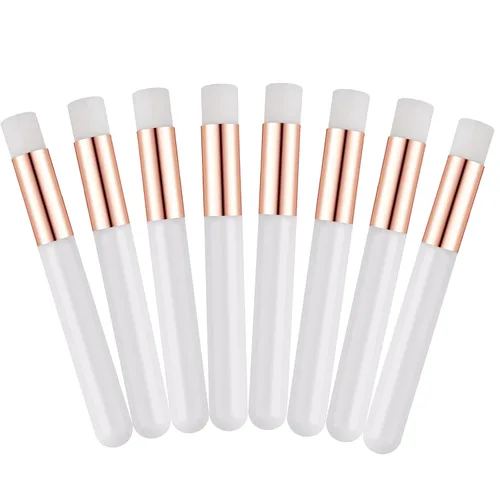 Miniatura 9 de 30 cepillos de champú para extensiones de pestañas de cristal con purpurina con contenedor, herramienta removedor de cepillos para puntos negros