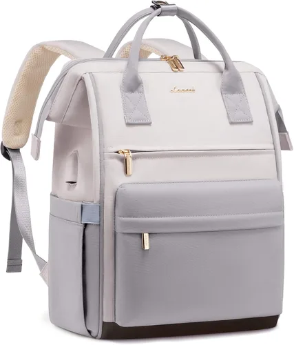 Miniatura 10 de LOVEVOOK Mochila para computadora portátil para mujer, mochila bolso, mochila de viaje de gran capacidad, bolsa de enfermera, bolsa para laptop