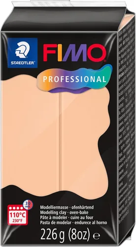 STAEDTLER FIMO Professional 8042-435 - Arcilla de modelado endurecida para horno, especialmente para profesionales y artistas, Cameo de un solo