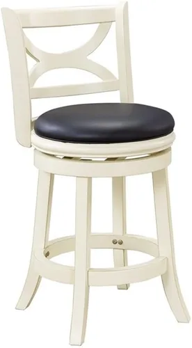 Miniatura 13 de Boraam Florence Taburete giratorio de madera con altura de mostrador - Black Sandthru