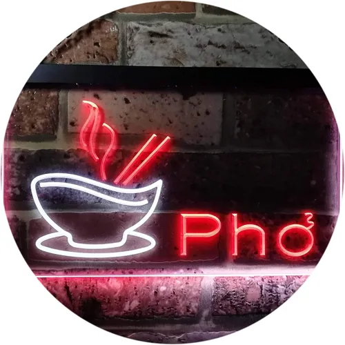 Miniatura 14 de ADVPRO Pho - Letrero de neón LED de doble color, para restaurante, fideos vietnamitas, azul y rojo, 12 x 8.5 pulgadas, st6s32-i0459-br