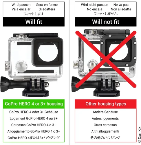 Juego de lentes para sumergir cámara GoPro HERO, en colores variados para filmar y tomar fotografías debajo del agua, colores vívidos, con contraste