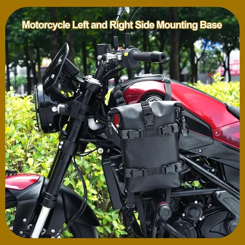 Miniatura 2 de Colgante de montaje auxiliar izquierdo y derecho para tanque de motocicleta, accesorios de motocicleta aumentan el espacio de almacenamiento