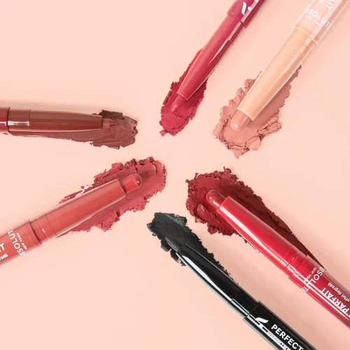 Miniatura 7 de Absolute New York ALD02 Perfect Pair Lip Duo - Labios más completos y más fuertes, sombra más profunda para contornear labios, lápiz labial satinado