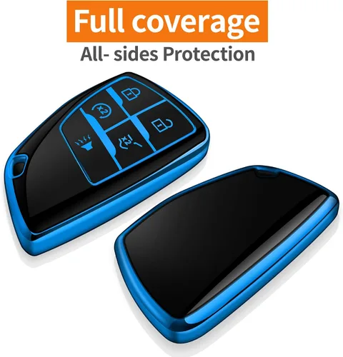Miniatura 3 de Funda de llavero para Chevy con llavero de TPU suave, funda de protección compatible con Chevrolet Equinox Blazer Tahoe Suburban GMC Yukon Denali
