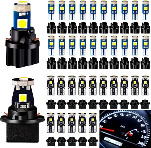 Miniatura 10 de BBTO 20 Set T5 T10 LED Bulbs Dash Lights with Twist Socket Instrument Dashboard Light LED Bulbs for Interior Car Lights Dashboard Instrument Panel