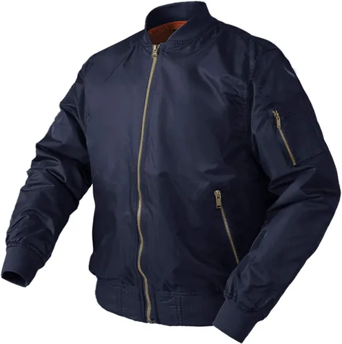 Miniatura 2 de CRYSULLY Chaqueta para hombre Otoño Invierno Espesar Cortavientos Chaquetas Bomber Abrigos Acolchados