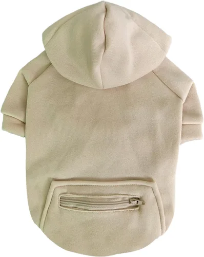 Miniatura 5 de Jecikelon Abrigo de Clima Frío para Mascotas Perro con Bolsillo Sudadera de Invierno para Perro Ropa Cálida para Cachorros para Perros Pequeños Ropa