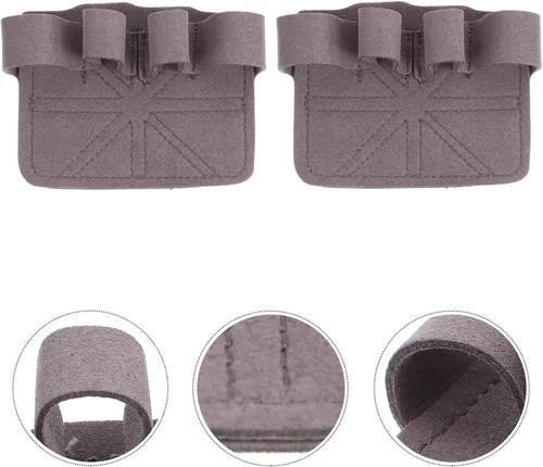 Miniatura 6 de INOOMP Guantes de entrenamiento, 1 par de guantes de entrenamiento antideslizantes para levantamiento de pesas, ligeros, protectores de palma