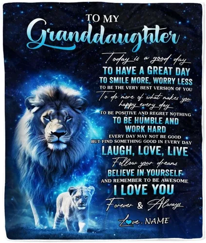 Miniatura 11 de Manta personalizada de baloncesto con texto en inglés "To My Granddaughter from Grandma Grandpa Stay Strong Be Confident Believe in Yourself", manta