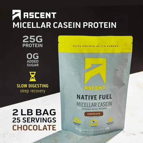 Miniatura 3 de Ascent Native Fuel Polvo de proteína de caseína micelar, 1