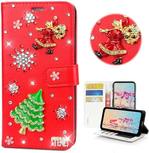 Miniatura 15 de Bling - Funda tipo cartera para teléfono compatible con Samsung Galaxy Z Fold 3 5G, elegante, diseño de zorro de lujo hecho a mano en 3D, funda