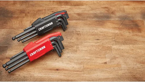 Miniatura 7 de CRAFTSMAN Juego de llaves hexagonales Allen con extremo de bola, SAE/MM, 20 piezas (CMHT26020)