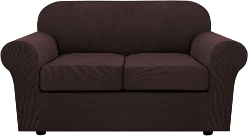 Miniatura 62 de H.VERSAILTEX - 3 fundas de sofá elásticas para 2 cojines de sofá. Fundas para muebles de sala de estar (funda base más 2 fundas de cojín de asiento)