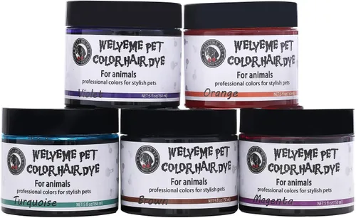 Miniatura 9 de Tinte para el Cabello Arcoíris para Mascotas, Permanente, Profesional, Color Brillante para Perros y Caballos