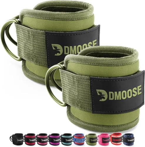 Miniatura 29 de DMoose Fitness Ankle Strap for Cable Machine - One Size Fit with Premium Padding Cuffs, Ankle Bands for Working Out, Booty Workouts, Leg Extension