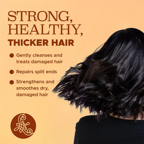 Miniatura 2 de Luseta - Suero capilar de cúrcuma y colágeno para cabello dañado y adelgazante, tratamiento de aceite fortalecedor que evita la rotura para mujeres