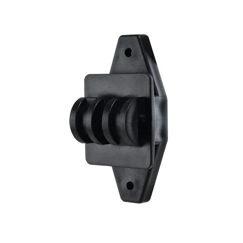Miniatura 2 de Aisladores eléctricos de garra de poste de madera para valla de alta resistencia, alambre de polietileno de alta resistencia, color negro (25)