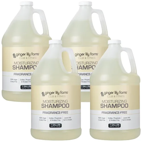 Miniatura 9 de Ginger Lily Farms Club & Fitness Champú hidratante para todo tipo de cabello, 100% vegano y libre de crueldad, aroma a aloe vera, repuesto de 1