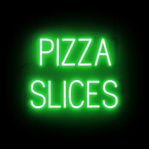 Miniatura 24 de SpellBrite Cartel PIZZA Letrero relacionado con pizza con aspecto de neón, fuente de luz LED azul 17.6 x 6.3 pulgadas