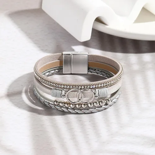 Miniatura 6 de Long tiantian Pulseras de cuero boho para mujer, lindas pulseras apilables de verano con corazón para mujer, regalos de moda 2024