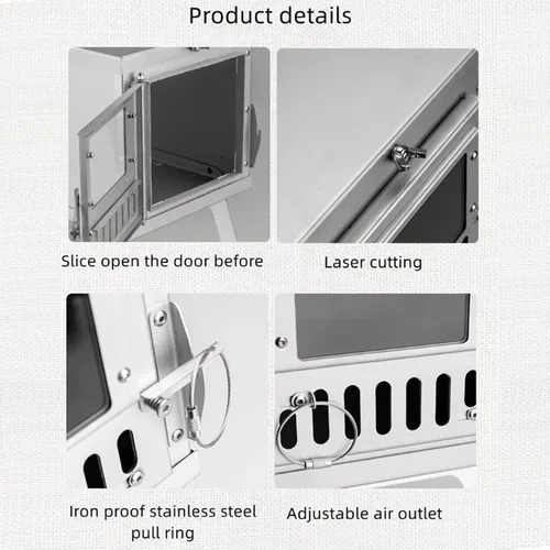 Miniatura 3 de Estufa de camping para carpas calientes, horno plegable, estufa de leña de acero inoxidable con tubo plegable, estufa de leña portátil para camping