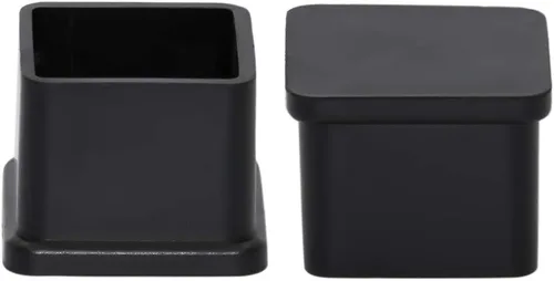 Miniatura 6 de Flyshop Tapones de PVC para patas de silla de patio, protectores de suelo cuadrados negros 10 unidades, 1 pulgada x 1 pulgada, 0.984 x 0.984 in