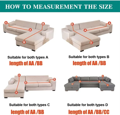 Miniatura 3 de MIPOPS Fundas de sofá 100% impermeables para sofás modulares en forma de L de 1, 2, 3, 4 plazas, funda elástica para sala de estar, protector de H