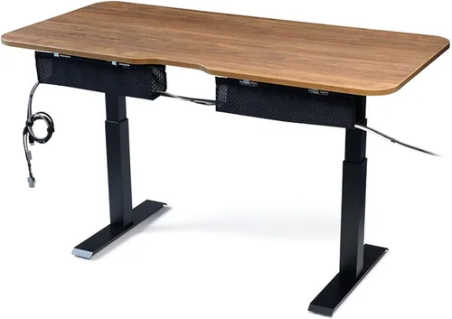 Miniatura 10 de PERFECT POSTURE Organizador de cables de malla, organización de cables debajo del escritorio con correas ajustables, malla flexible, diseño de fácil