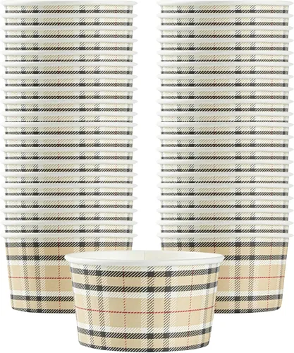 Miniatura 83 de Coppetta - Vasos de postre de 5 onzas, 50 tazas desechables para helado, tapas se venden por separado, cuencos de yogur congelado resistentes