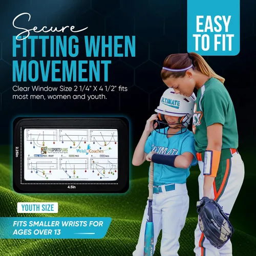 Miniatura 2 de Muñequera WristCoaches QB, entrenador de muñeca para jóvenes con libro de jugadas para fútbol americano, con tres compartimentos para hojas