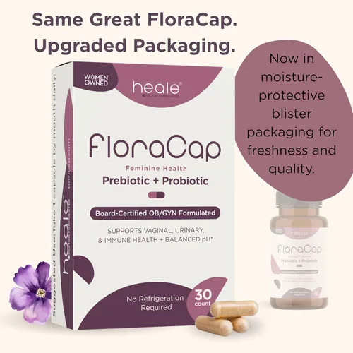 Miniatura 4 de FloraCap Probióticos vaginales para mujeres, 30 cápsulas orales, probióticos formulados por médicos para la salud femenina, el pH, el tracto
