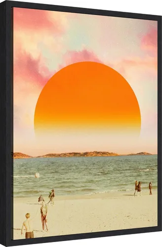 Miniatura 2 de Amanti Art Lienzo enmarcado para pared, 18 x 24 pulgadas, diseño retro de paisaje de sueños II, por Victoria Barnes, lienzo enmarcado para Sylvie