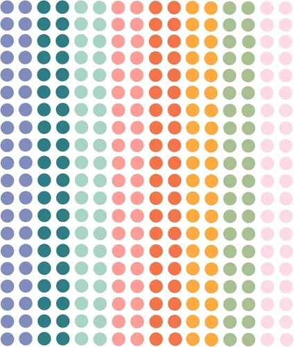Etiquetas redondas de codificación de colores de 1/4 de pulgada, rollo de etiquetas adhesivas de colores sólidos, adhesivos circulares de colores
