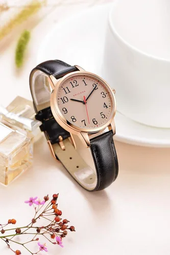 Miniatura 2 de BRIGADA - Reloj de mujer elegante reloj para mujer correa de cuero reloj de chicas para mujer impermeable