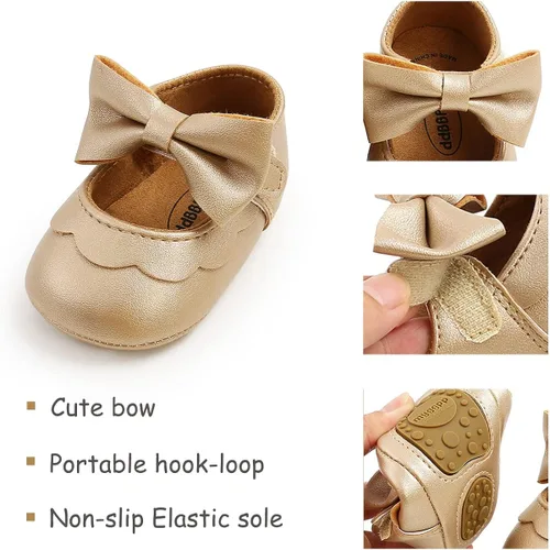 Miniatura 3 de Timatego Zapatos planos Mary Jane para bebé, suela suave, antideslizantes, para bebés, primeros pasos, boda, vestido de princesa, zapatos de cuna